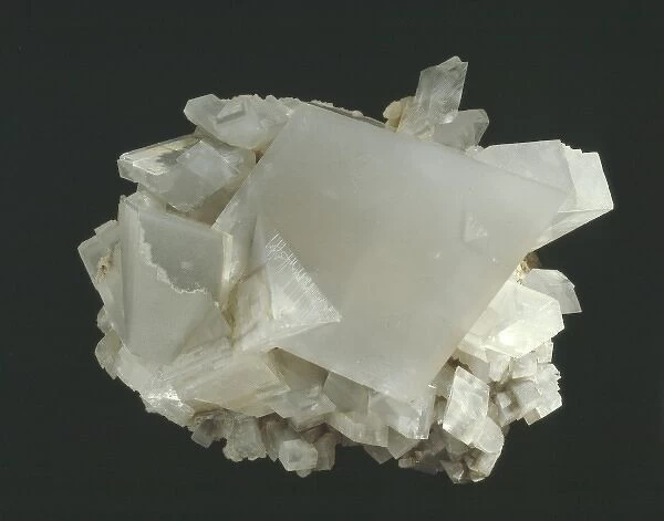 Dolomite. A specimen of the mineral dolomite (calcium magnesium carbonate)