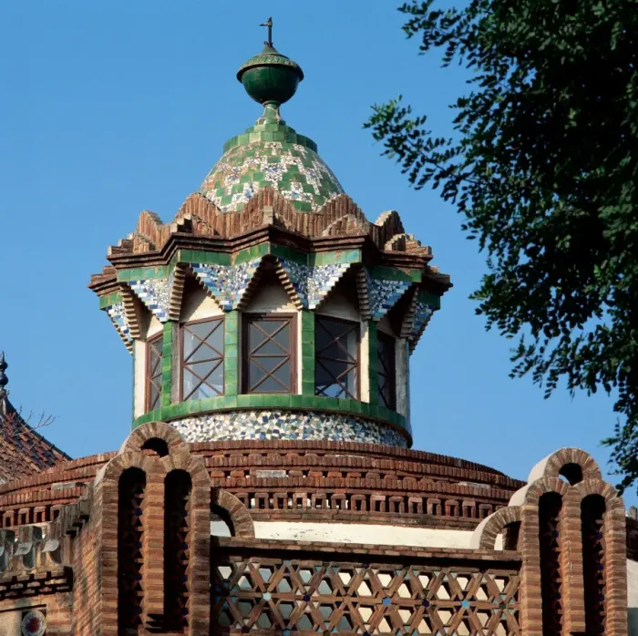Framed Print : Dome of the Horsess Pavilion. Finca Guell. By Antoni Gaudi Framed Print : Dome of the Horsess Pavilion. Finca Guell. By Antoni Gaudi