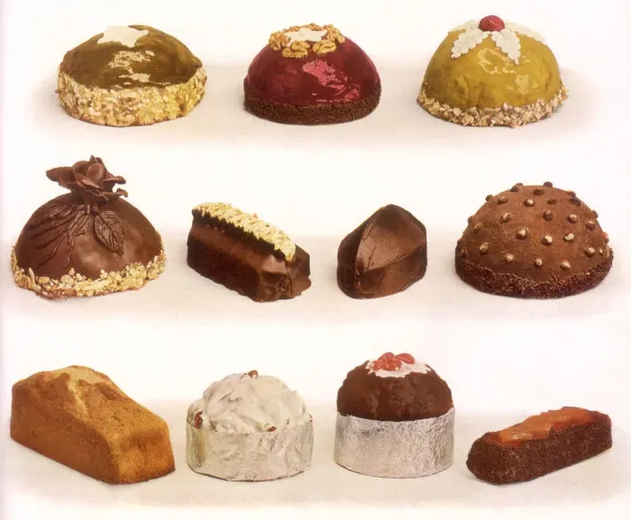 Framed Print : Domed Cakes and Tarts Date: 1935 Framed Print : Domed Cakes and Tarts Date: 1935
