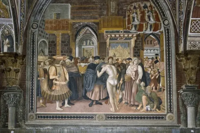 Framed Print : DOMENICO DI BARTOLO (1400-1447). Distribution Framed Print : DOMENICO DI BARTOLO (1400-1447). Distribution