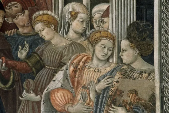 Framed Print : DOMENICO DI BARTOLO (1400-1447). Marriage of Framed Print : DOMENICO DI BARTOLO (1400-1447). Marriage of
