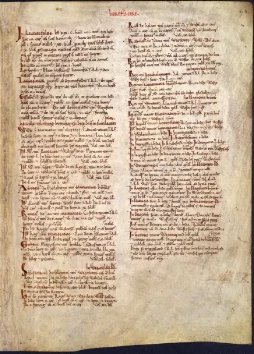 Framed Print : The Domesday Book, Herefordshire Framed Print : The Domesday Book, Herefordshire