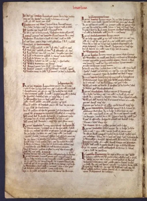 Framed Print : The Domesday Book, Herefordshire Framed Print : The Domesday Book, Herefordshire