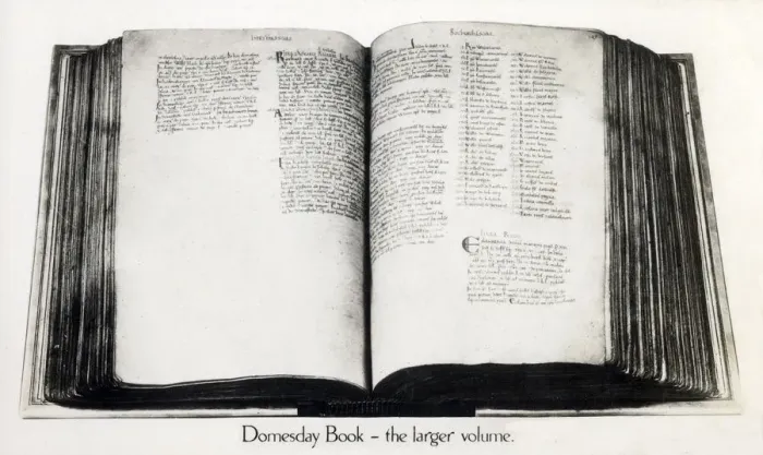 Framed Print : Domesday Book - the larger volume Framed Print : Domesday Book - the larger volume