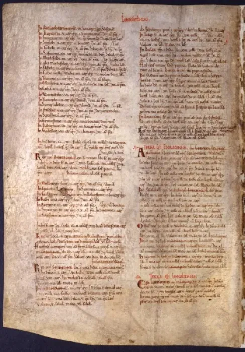 Framed Print : The Domesday Book, Leicestershire Framed Print : The Domesday Book, Leicestershire