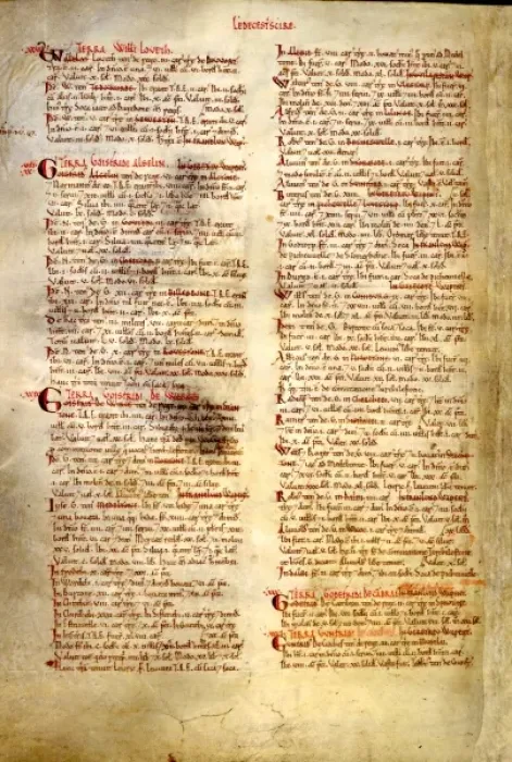 Framed Print : The Domesday Book, Leicestershire Framed Print : The Domesday Book, Leicestershire