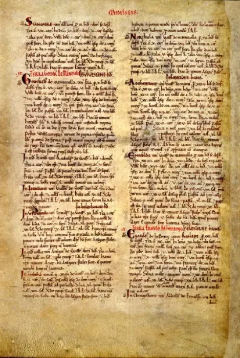 Framed Print : The Domesday Book, Middlesex Framed Print : The Domesday Book, Middlesex