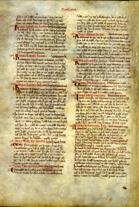 Framed Print : The Domesday Book, Middlesex Framed Print : The Domesday Book, Middlesex