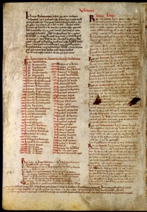 Framed Print : The Domesday Book, Wiltshire Framed Print : The Domesday Book, Wiltshire