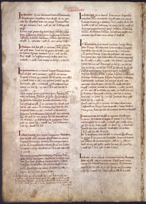 Framed Print : The Domesday Book, Yorkshire Framed Print : The Domesday Book, Yorkshire