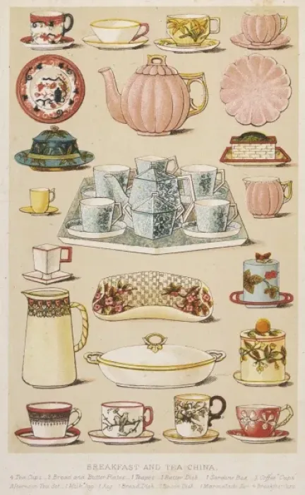 Framed Print : Domestic Tableware Framed Print : Domestic Tableware