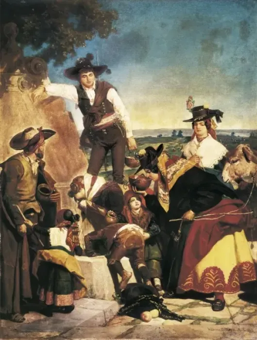 Framed Print : DOMINGUEZ BECQUER, Valeriano (1834-1870) Framed Print : DOMINGUEZ BECQUER, Valeriano (1834-1870)