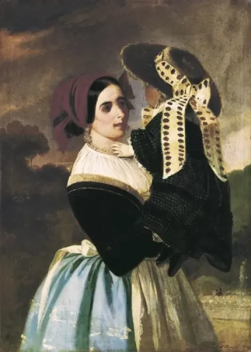 Framed Print : DOMINGUEZ BECQUER, Valeriano (1834-1870). La Framed Print : DOMINGUEZ BECQUER, Valeriano (1834-1870). La