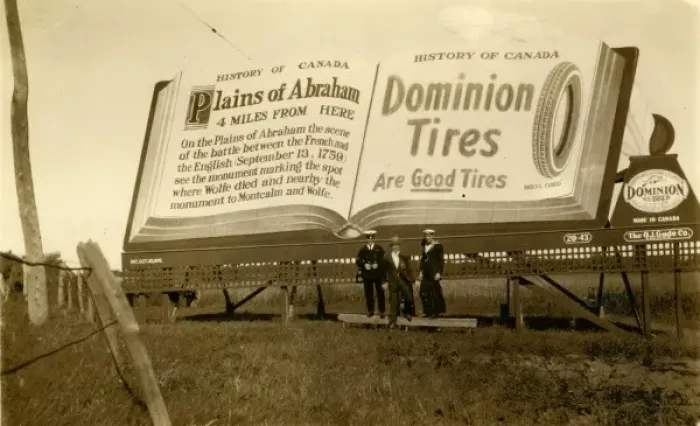 Framed Print : Dominion Tyres advert Framed Print : Dominion Tyres advert