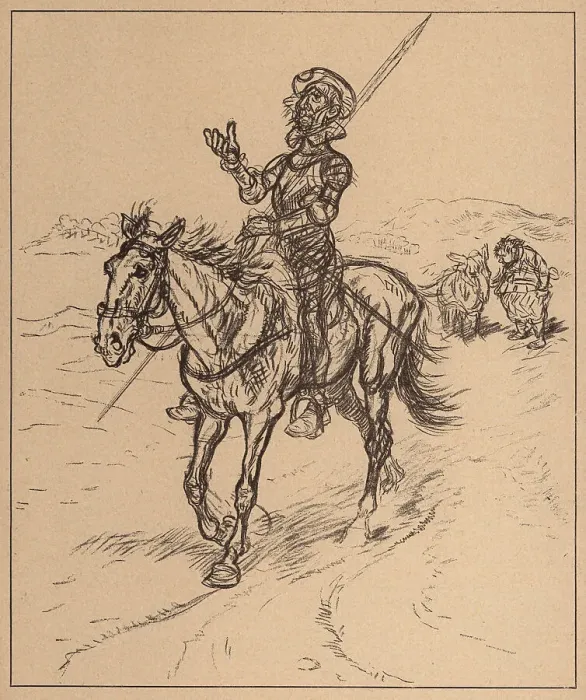 Framed Print : Don Quixote And Sancho Panza Framed Print : Don Quixote And Sancho Panza