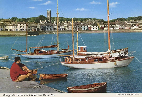 Donaghadee Harbour and Town, Co. Down, N. I. by J. Hinde