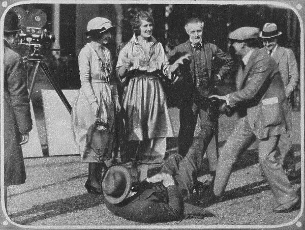 Donald Crisp filming The Princess of New York (1921)