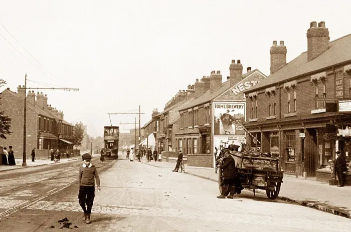 Framed Print : Doncaster Balby Road early 1900s Framed Print : Doncaster Balby Road early 1900s
