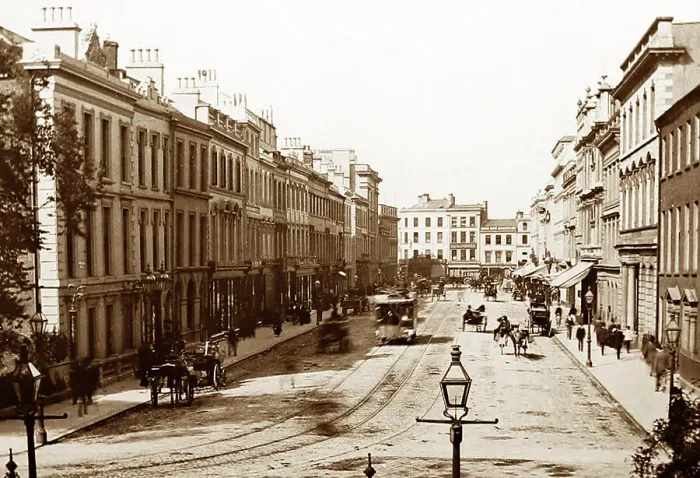 Framed Print : Donegal Place, Belfast, Ireland, Victorian period Framed Print : Donegal Place, Belfast, Ireland, Victorian period
