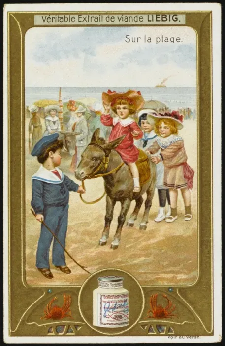 Framed Print : Donkey Ride (Liebig) Framed Print : Donkey Ride (Liebig)