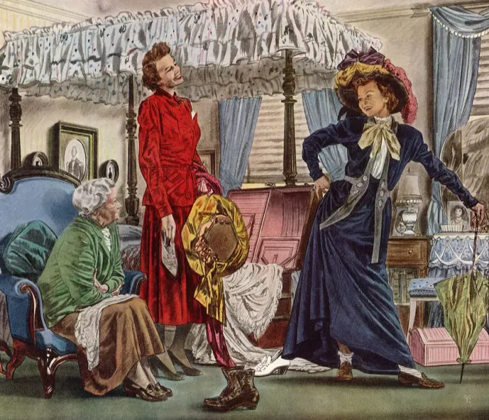 Framed Print : Donning Grandmas Duds Date: 1950 Framed Print : Donning Grandmas Duds Date: 1950