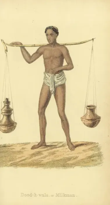 Framed Print : Doodhwala or Indian milkman Framed Print : Doodhwala or Indian milkman