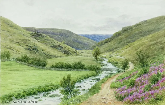 Framed Print : Doone Glen, Exmoor, Somerset Framed Print : Doone Glen, Exmoor, Somerset