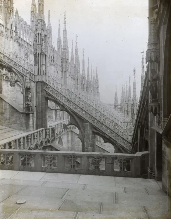Framed Print : Door leading onto roof, Milan Cathedral, Milan, Italy Framed Print : Door leading onto roof, Milan Cathedral, Milan, Italy