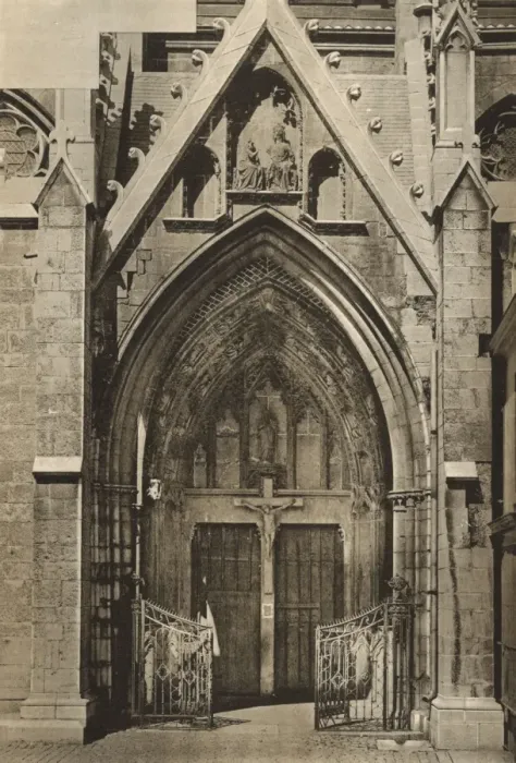 Framed Print : Door of Notre Dame church, Dinant, Belgium Framed Print : Door of Notre Dame church, Dinant, Belgium