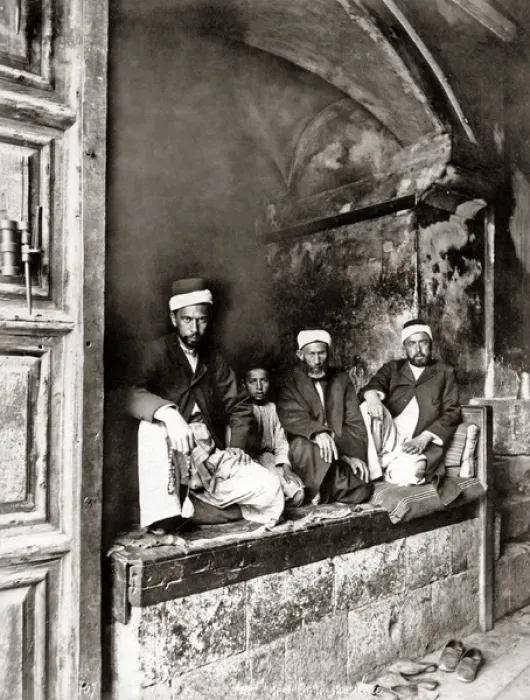Framed Print : Doorkeepers of the Church of the Holy Sepulchre, Jerusalem Framed Print : Doorkeepers of the Church of the Holy Sepulchre, Jerusalem