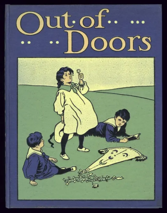 Framed Print : Out of Doors -- cover design Framed Print : Out of Doors -- cover design