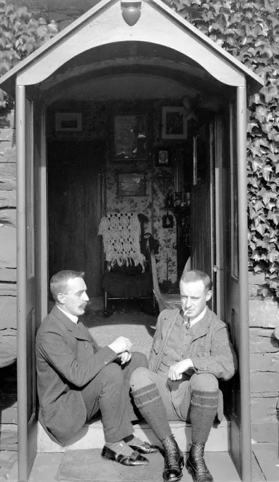 Framed Print : Doorway of Ivy Cottage with Nelstrop and Wilson Framed Print : Doorway of Ivy Cottage with Nelstrop and Wilson