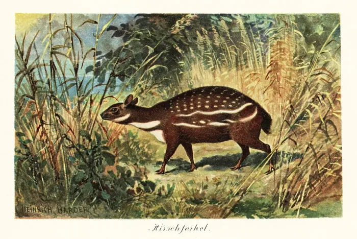 Framed Print : Dorcatherium, extinct genus of tragulid ruminant Framed Print : Dorcatherium, extinct genus of tragulid ruminant