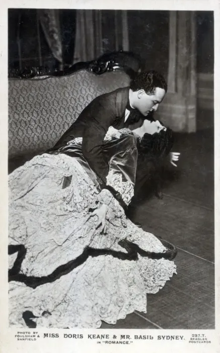 Framed Print : Doris Keane and Basil Sydney in Romance Framed Print : Doris Keane and Basil Sydney in Romance