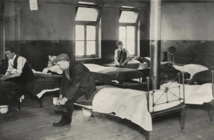 Framed Print : Dormitory of a Common Lodging House Framed Print : Dormitory of a Common Lodging House