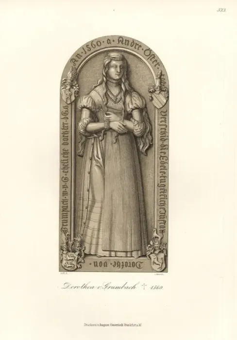Framed Print : Dorothea von Grumbach, died 1560 Framed Print : Dorothea von Grumbach, died 1560