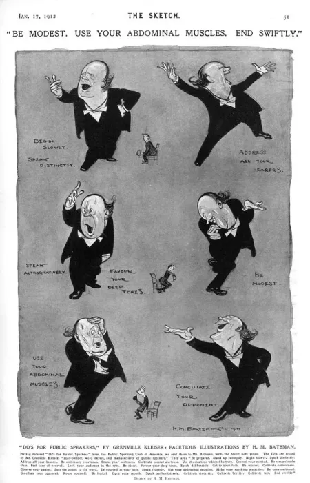 Framed Print : Dos for Public Speakers by H. M. Bateman Framed Print : Dos for Public Speakers by H. M. Bateman
