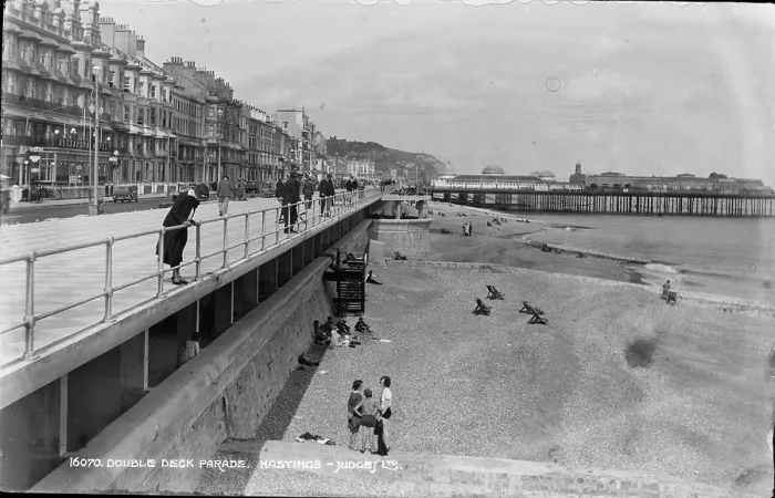 Framed Print : Double Deck Parade, Hastings Framed Print : Double Deck Parade, Hastings