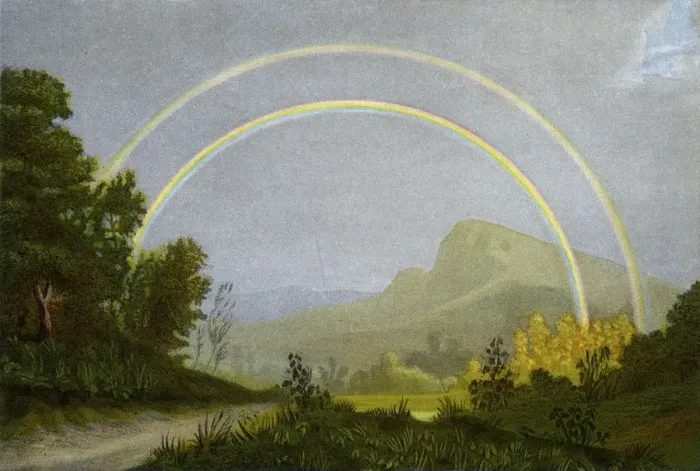 Framed Print : DOUBLE RAINBOW Framed Print : DOUBLE RAINBOW