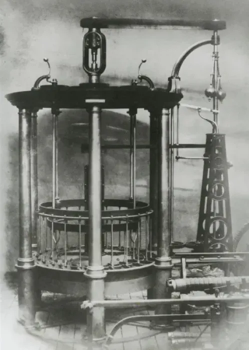 Framed Print : Double turbine constructed on the system of F Baron Framed Print : Double turbine constructed on the system of F Baron