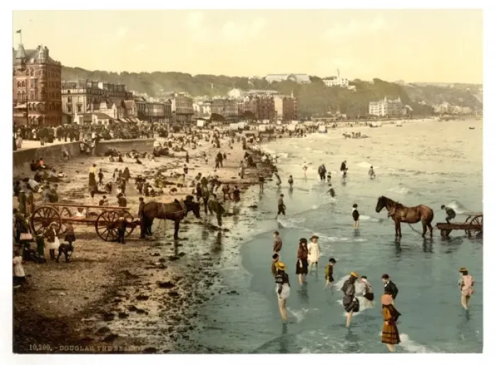 Framed Print : Douglas, the beach, Isle of Man, England Framed Print : Douglas, the beach, Isle of Man, England
