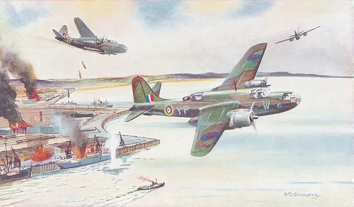Framed Print : Douglas Boston Mk III RAF royal air force aviation Framed Print : Douglas Boston Mk III RAF royal air force aviation