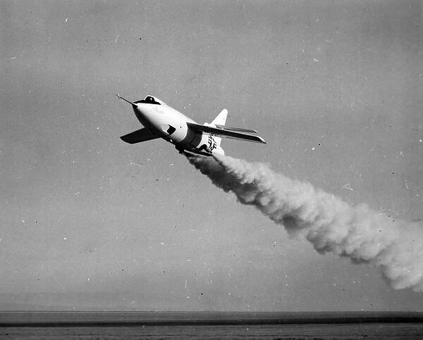 Douglas D-558-2 Skyrocket during a jet-assisted take-off