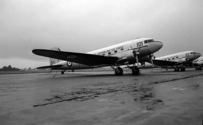 Framed Print : Douglas Dakota A65-101 RaF East Sale, Victoria 1965 Framed Print : Douglas Dakota A65-101 RaF East Sale, Victoria 1965
