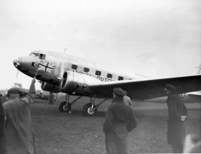 Framed Print : Douglas DC-2 PH-AJU of Royal Dutch Air Lines at Mildenhall Framed Print : Douglas DC-2 PH-AJU of Royal Dutch Air Lines at Mildenhall