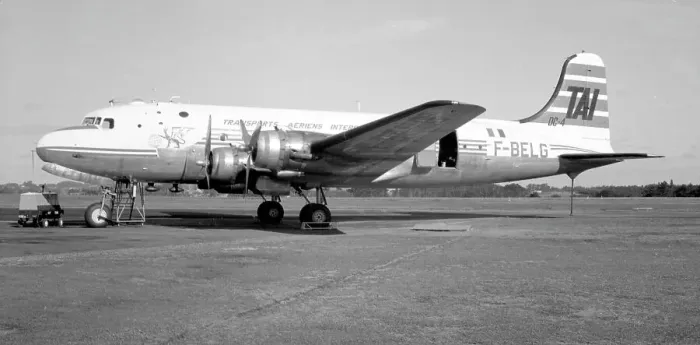 Framed Print : Douglas DC-4 F-BELG Framed Print : Douglas DC-4 F-BELG