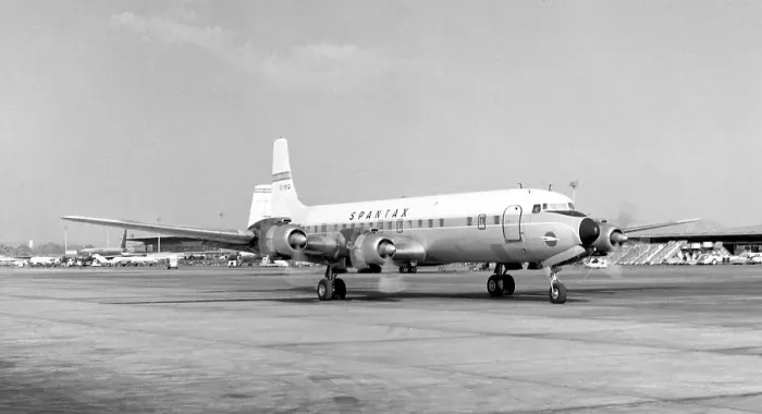 Framed Print : Douglas DC-7C EC-BSQ Framed Print : Douglas DC-7C EC-BSQ