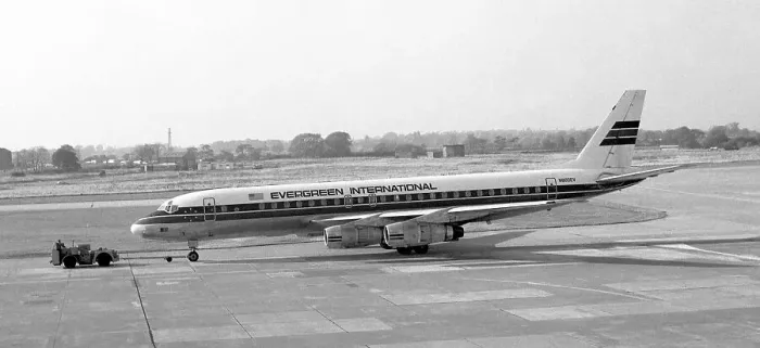 Framed Print : Douglas DC-8-52 N800EV Framed Print : Douglas DC-8-52 N800EV