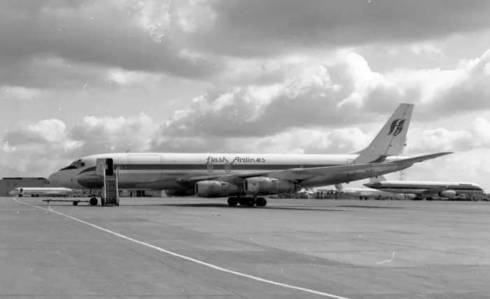 Framed Print : Douglas DC-8 5N-ATY Framed Print : Douglas DC-8 5N-ATY