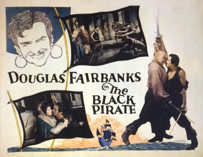 Framed Print : Douglas Fairbanks in the black pirate Framed Print : Douglas Fairbanks in the black pirate